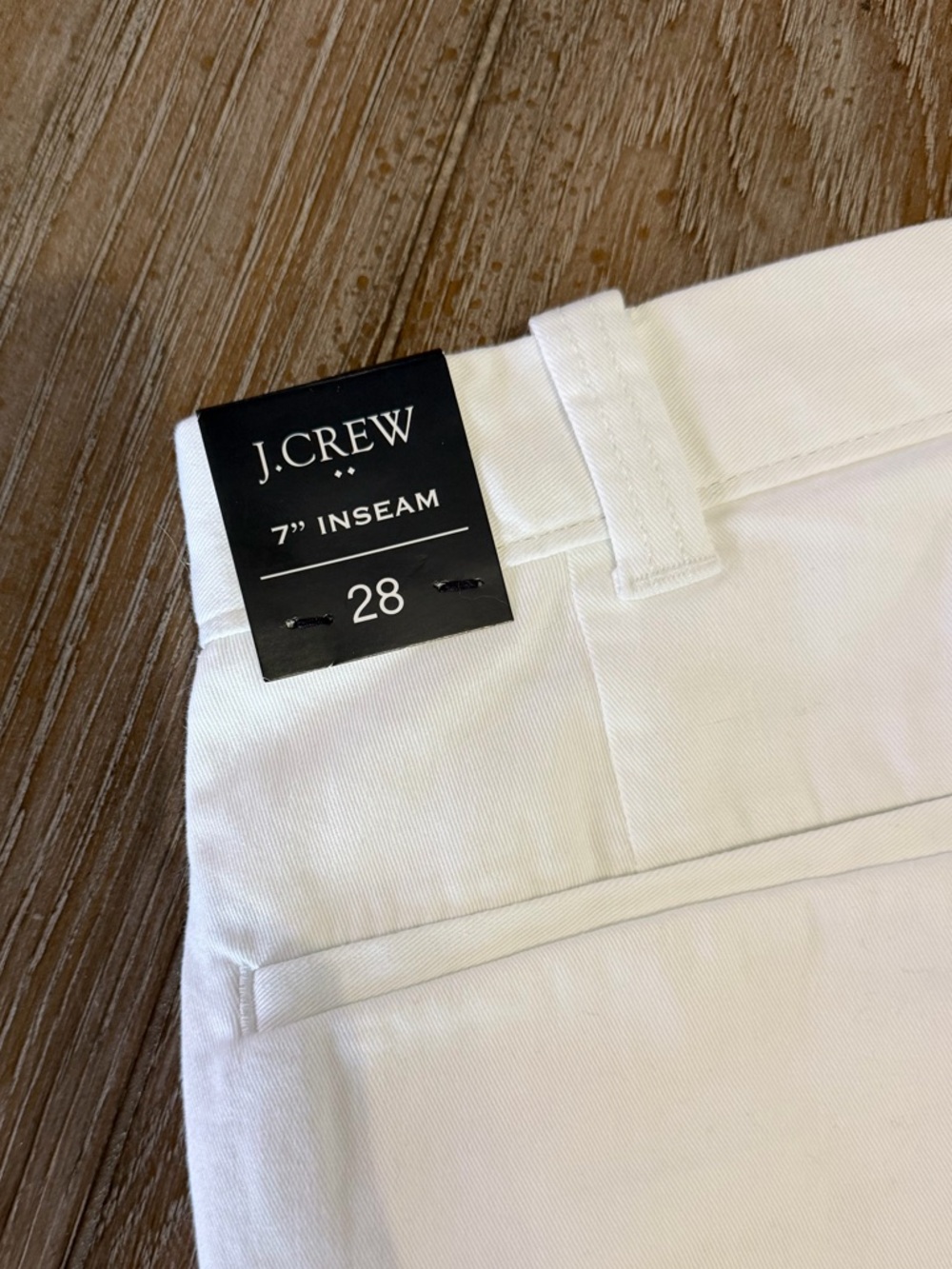 J. Crew White Flat Front Cotton Shorts - Picture 6 of 8